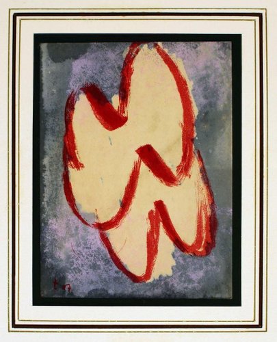 Composition - Original Lithograph by Jean Fautrier - Late