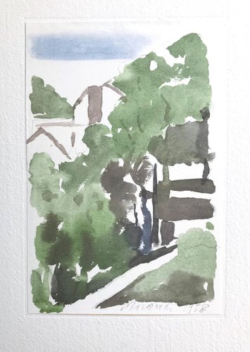 Landscape Vintage Offset Druck Nach Giorgio Morandi 1973 1973 Bei Pamono Kaufen