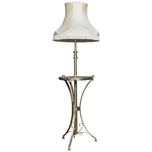 Antique Brass And Onyx Adjustable Standard Lamp For At Pamono Onyx Adjustable Standard Lamp, Antique Brass Pierced Metal Drum Table Lamp Shade