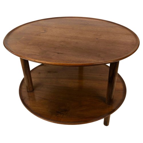 Coffee Table In Walnut By Josef Frank, Round Coffee Table Toronto