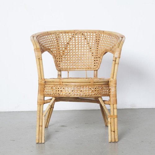 Vintage Rattan Chair 1980s For At, Vintage Rattan Furniture Makers