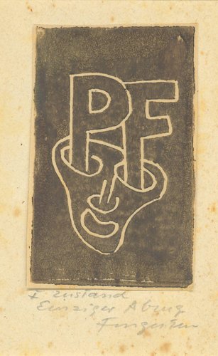 Ex Libris Pf Woodcut By Michel Fingesten 1900s For Sale At Pamono Ex Libris Pf Woodcut By Michel Fingesten 1900s For Sale At Pamono
