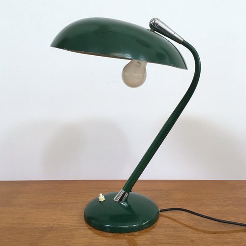 green desk lamp