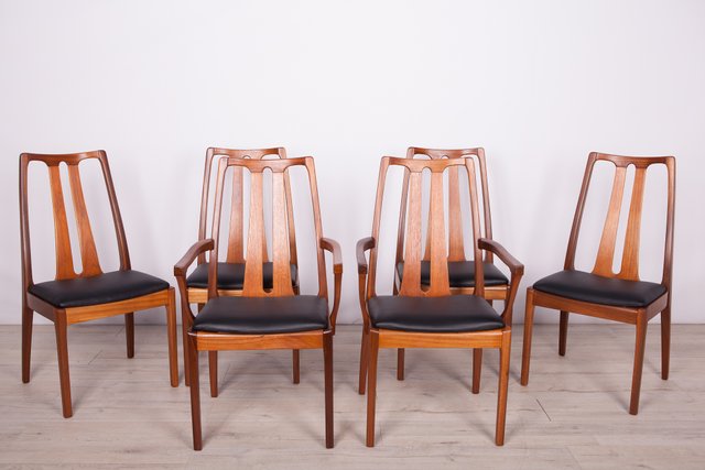 Mid Century Dining Chairs From Nathan, Tall Dining Chairs Set Of 6
