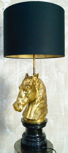 horse head table lamp