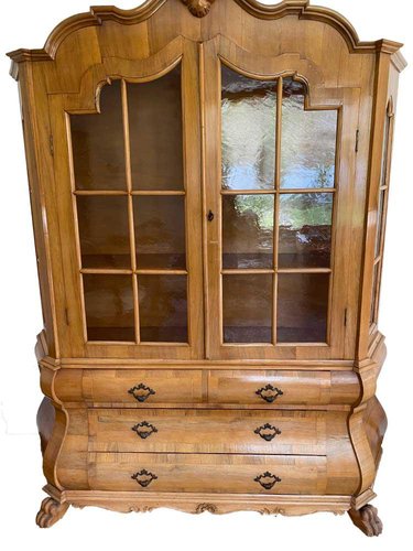 Antique Solid Wood China Cabinet