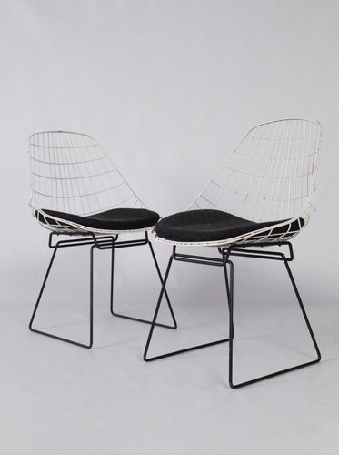 Wire Dining Chairs By Cees Braakman 1950s Set Of 2 For Sale At Pamono