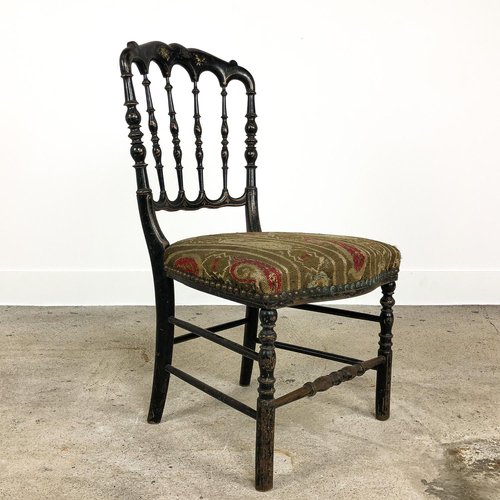 Antique French Napoleon Iii Chinoiserie, Napoleon Dining Chairs With Arms