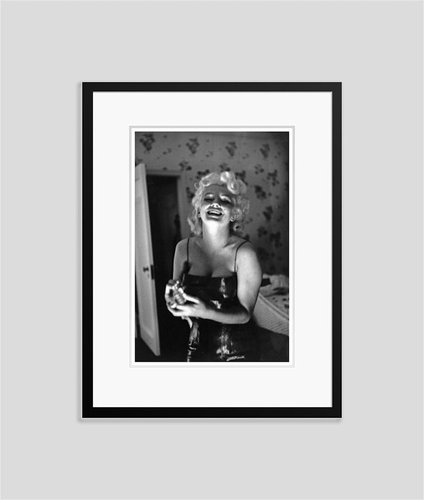 Marilyn Getting Ready To Go Out Silver Gelatin Resin Print, Framed In Black  by Ed Feingersh for GALERIE PRINTS for sale at Pamono