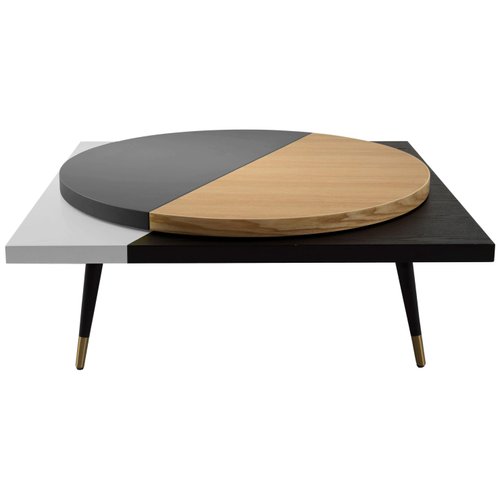 Rotating Round Top Table By Thomas Dariel For At Pamono - Plywood Table Top Round
