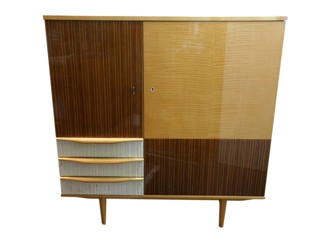 Mid Century Dresser In Dark Light Veneer For Sale At Pamono