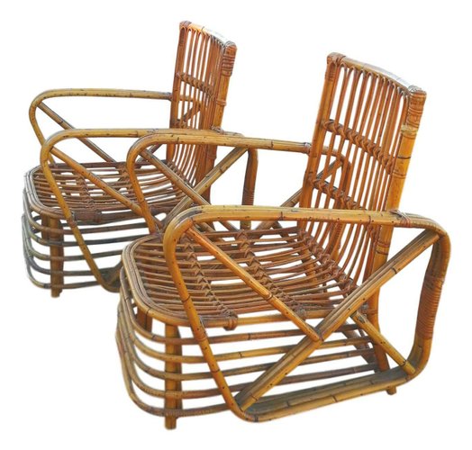 Lounge Chairs Rattan Coffee Table By Paul Frankl For 1940s Set Of 3 At Pamono Lounge Chairs Rattan Coffee Table By, Paul Frankl Rattan Furniture