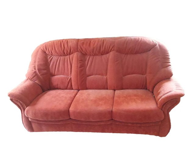 Rotes 3 Sitzer Sofa Sessel 2er Set Bei Pamono Kaufen