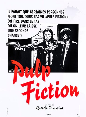 Pulp Fiction Original Vintage Movie Poster by Bernard Bittler, French, 1994  for sale at Pamono