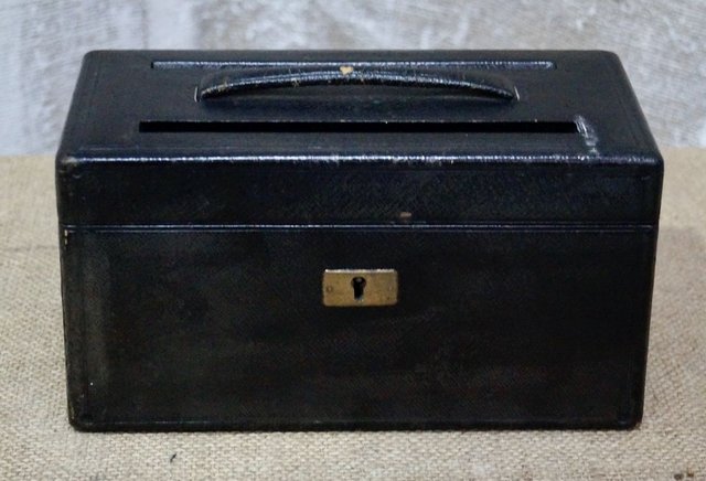 Antique Leather Letter Box From J W T Allen For Sale At Pamono