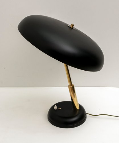 Mid Century Modern Italian Brass, Mid Century Modern Brass Desk Lamp