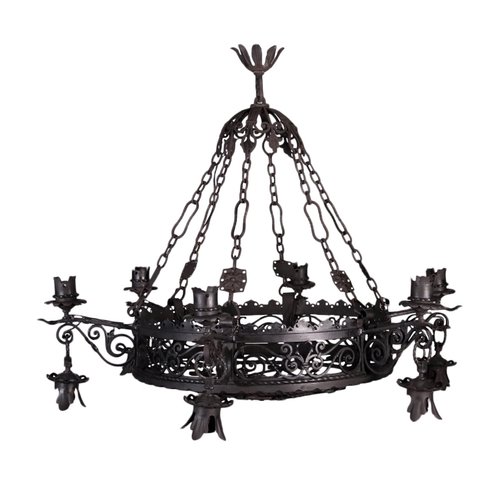 Wrought Iron Chandelier For Sale At Pamono