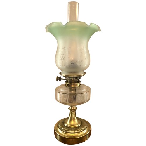 19th Century Victorian Brass Oil Lamp for sale at Pamono