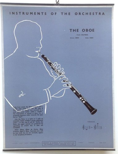 The Oboe Poster 1950er Bei Pamono Kaufen