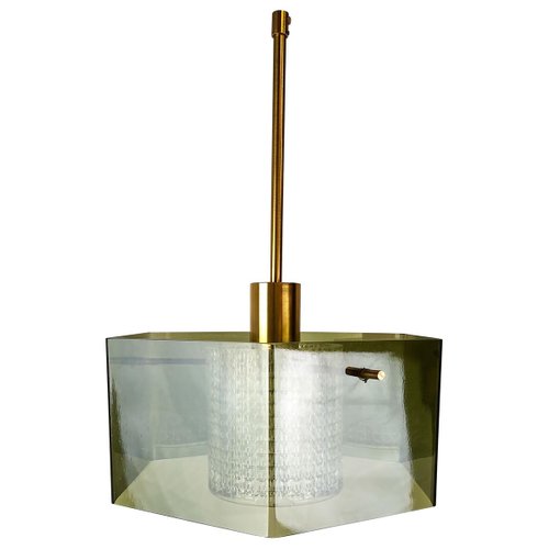 Mid Century Ceiling Light With Hand Blown Green Glass By Carl Erlund For Orrefors At Pamono - Habitat Lowenna Ceiling Light