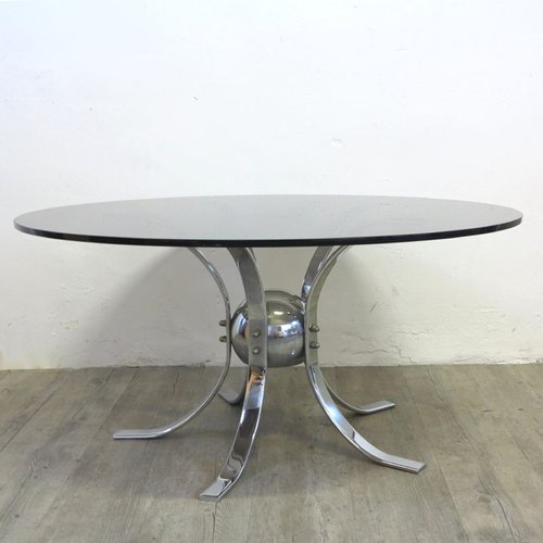 あーき】X-base Smoked Glass Table あーき】X-base Smoked Glass