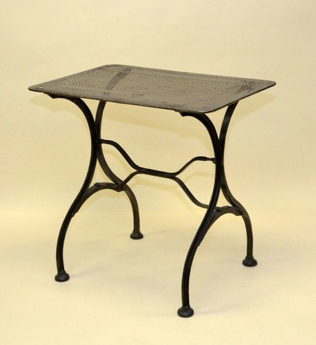 Vintage Italian Stripped Metal Garden Table 1930s For At Pamono - Metal Garden Tables