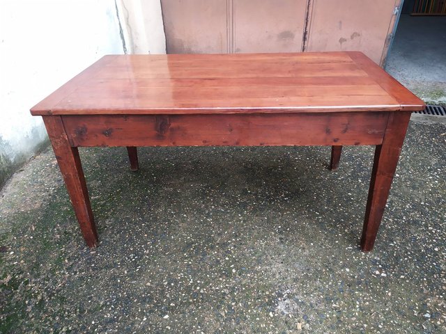 Cherry Wood Farm Table For At Pamono - Cherry Wood Farm Table Cherry Wood Farm Table For At Pamono - Cherry Wood Farm Table