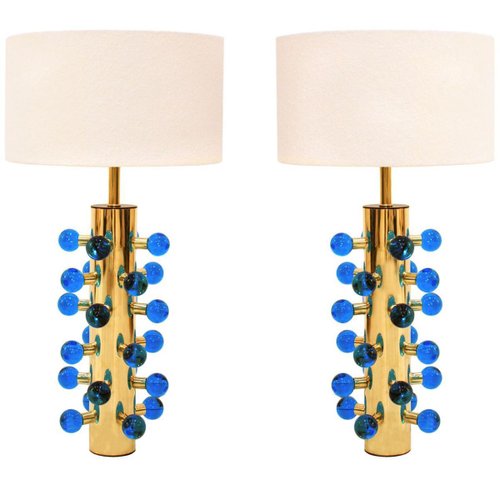 Murano Glass Table Lamps, Antique Mid Century Modern Lamps