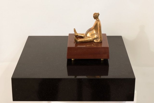 Stasys Zirgulis, Guardianship, 1970s, Gilded Bronze & Granite for sale ...
