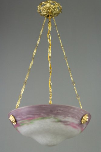 Art Nouveau Glass Bowl Ceiling Lamp, Replacement Glass Bowl Light Shades Taiwan