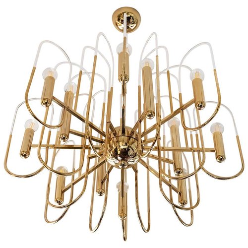 Mid Century Italian Brass And Glass, Cost Of A Crystal Chandelier