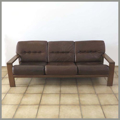 Vintage German Three Seater Leather Sofa For At Pamono German Three Seater Leather Sofa