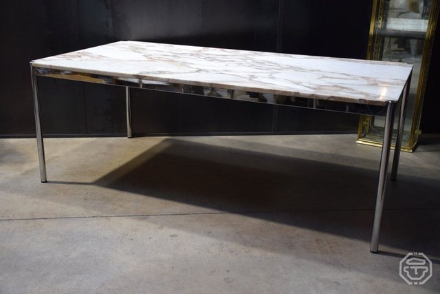 Marmor Esstisch, 1970er bei Pamono kaufen