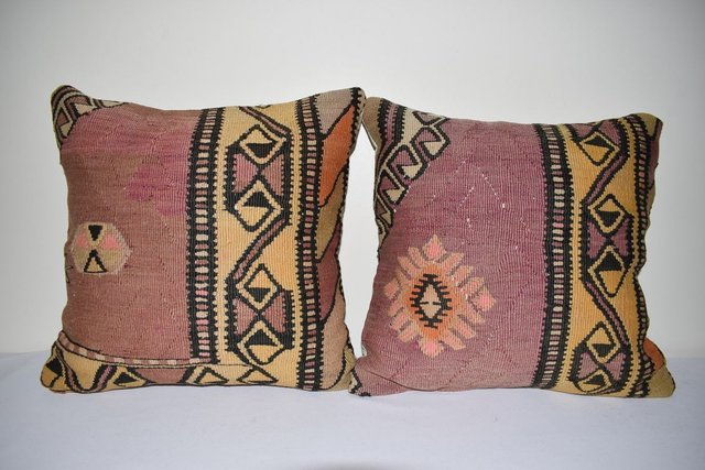 bright coloured pillow cases