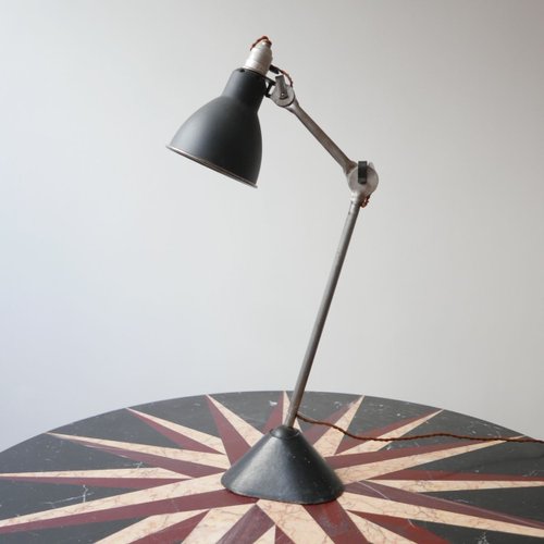 Industrial Model 205 Table Lamp By, Black Floor Lamp And Matching Table
