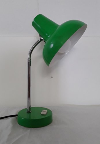 Rare Original 70s Vintage Desk Table Lamp PILL shape Italian Design Space Age Memphis Style Light Fun red and white 80s Space Age Futuristic