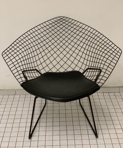 Mid-Century Vintage Model Diamond 421 Chair with Leather Mid-Century Vintage Model Diamond 421 Chair with Leather