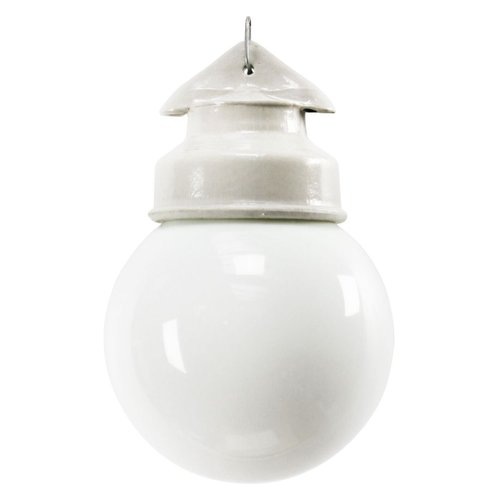 Opaline Milk Glass Pendant Lamp 