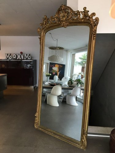 Large Antique Mirror For At Pamono, Long Gold Antique Mirror