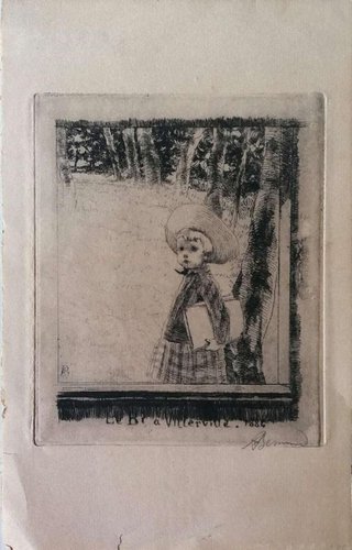 Albert Bernard Le Bi A Villerville Original Etching On Paper 14 For Sale At Pamono