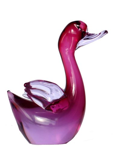 Murano Glass Bird Archimede Seguso ムラーノ MURANO, Italy - Archimede Seguso - Rare Bianco Nero White