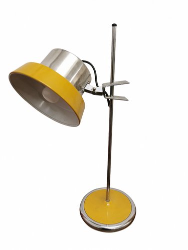 Vintage Table Lamp By Targetti Sankey, Small Mustard Yellow Table Lamp