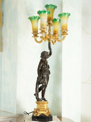 Theophorus To 5 Lights In Octagonal, Statue Floor Lamps