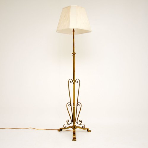 Antique Brass Rise Fall Floor Lamp Stand For At Pamono Antique Brass Rise Fall Floor Lamp, Antique Brass Floor Lamps