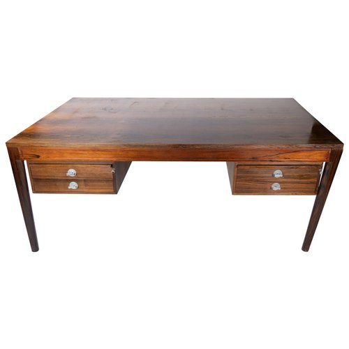 Diplomat Desk in Rosewood by Finn Juhl for France Son 1960s