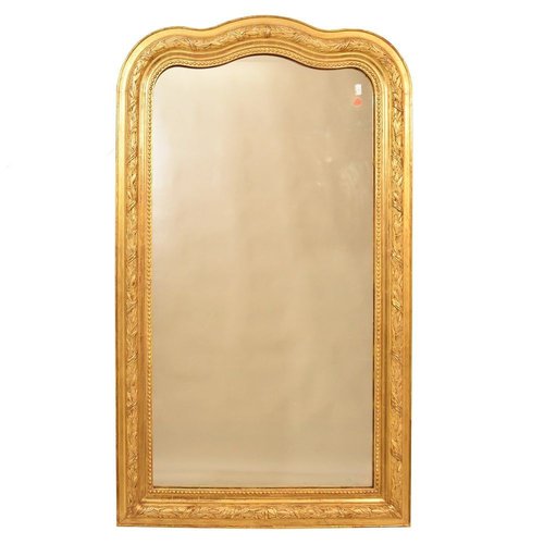 Antique Gilded Mirror In Original Gold Leaf Frame For At Pamono Antique Gilded Mirror In Original Gold, How To Paint A Gilt Mirror Frame
