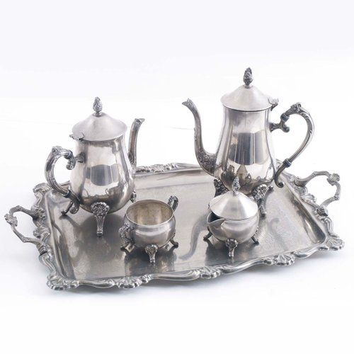 Service à Café Argenté Massif - 12 Cuillères - 200 Grammes