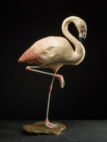 klassiek Ik heb een contract gemaakt Uitscheiden Handmade Papier Maché Flamingo for sale at Pamono