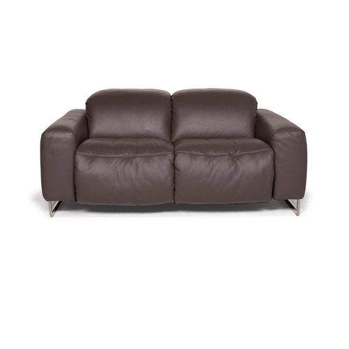 Cubic Brown Leather Sofa From Joop For, Raymond And Flanigan Leather Sofa Bed