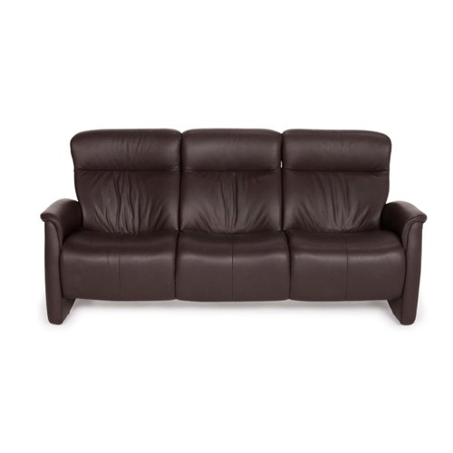 Himolla Dark Brown Leather Sofa For, Leather Sofas Miami